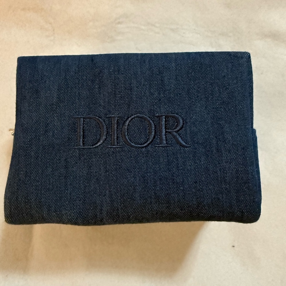 CHRISTIAN DIOR Denim Cosmetic Bag - GWP